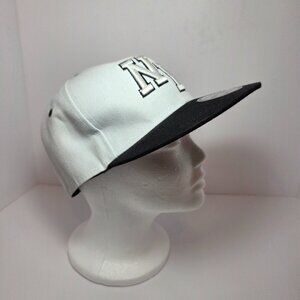 NYC 1664 Snapback Hat – NY Embroidered Logo – White & Black – Adjustable